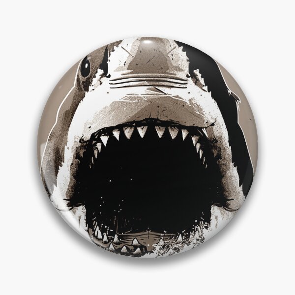 Item preview, Jaws Shark Attack classic 80s sepia  designed and sold by redstar19.