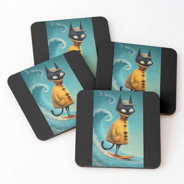 Item preview, Inspector Puss. Surfing. designed and sold by IraPanyukova.