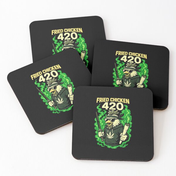 Item preview, Tekst Fried Chicken 420 designed and sold by TrendsLook.