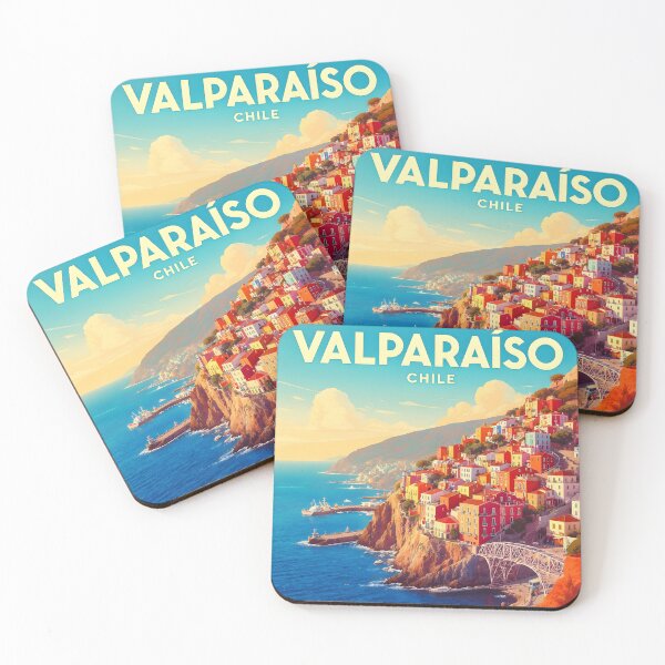 Item preview, Valparaiso Chile Retro Travel designed and sold by kacperartdesign.