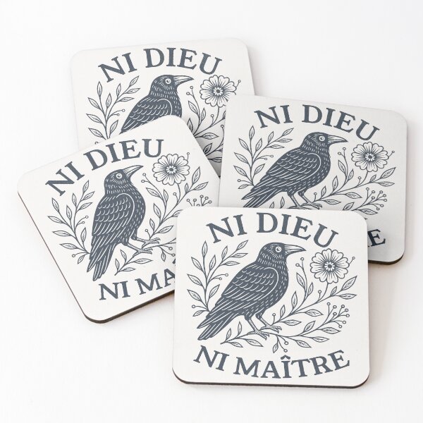 Item preview, Ni Dieu Ni Maître Floral Raven designed and sold by Beanster-nl.