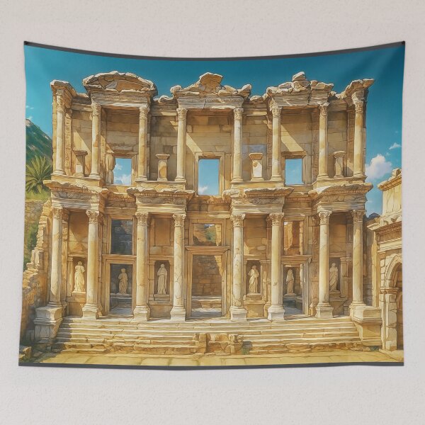 Item preview, The Celsus Library Facade in Ephesus designed and sold by KAI-Studio.