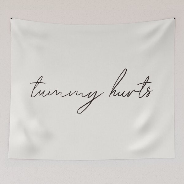 Item preview, Tummy Hurts Minimalist Quote – Renee Rapp Song designed and sold by moonna designs.
