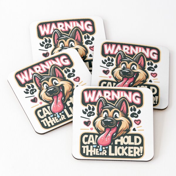 Item preview, Warning: German Shepherd Can’t Hold Their Licker – Funny Dog Lover Design designed and sold by dogslover22.