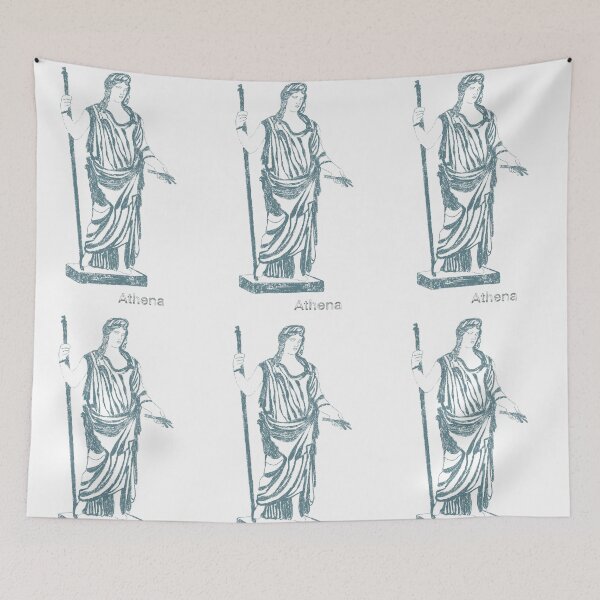 Item preview, Poster with the theme of Greek mythology. Goddess Athena designed and sold by TaniaArtDesign.