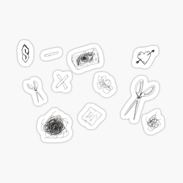 Artikel-Vorschau von Klassenkritzeleien Stickerbogen, designt und verkauft von Sophie Louise Arts.