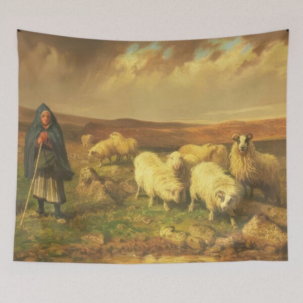 Item preview, Hirte Mit Seiner Schafherde - Romanticism by August Friedrich Schenck designed and sold by GabyddAlessandr.