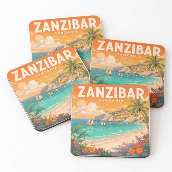 Item preview, Zanzibar Tanzania Retro Travel designed and sold by kacperartdesign.