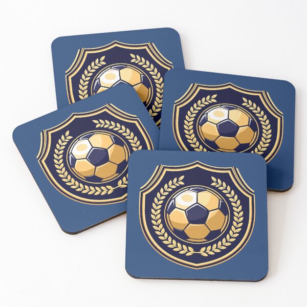 Item preview, Modern Golden Soccer Ball Emblem with Laurel Wreath designed and sold by PrintBreeze.