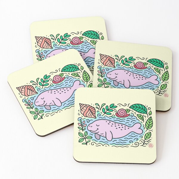 Item preview, Amazonian Manatee – Guardian of Freshwater and Sacred Plants designed and sold by DianaAlunaImage.
