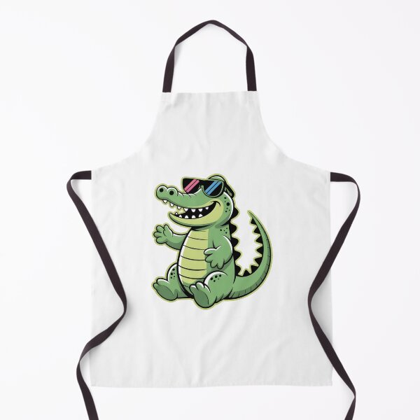 Item preview, Cool Cartoon Alligator with Sunglasses – Funny Summer Vibes Animal Art for Stickers & Tees designed and sold by Aknarin Thika.