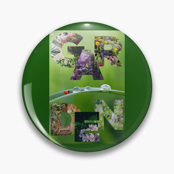 Item preview, Garden lettering with a ladybug designed and sold by SilverOutlining.