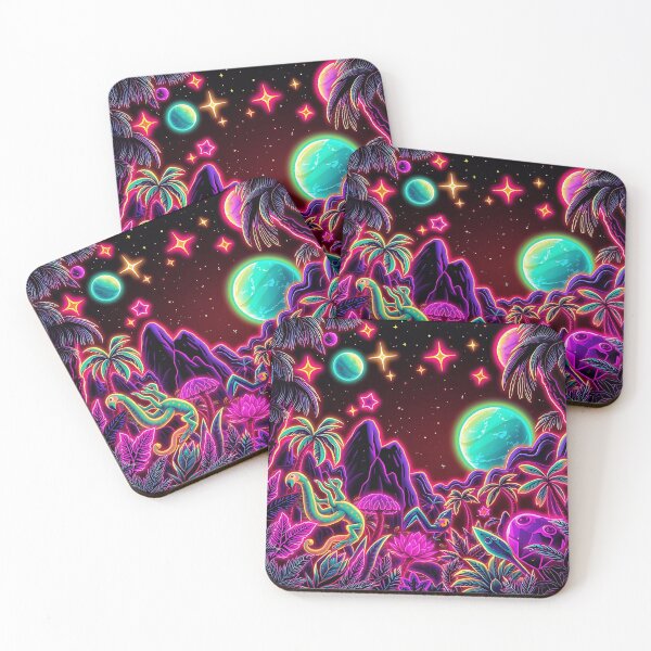 Item preview, Cosmic Jungle with Neon Elements designed and sold by sharon1210.