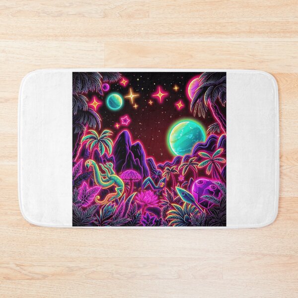 Item preview, Cosmic Jungle with Neon Elements designed and sold by sharon1210.