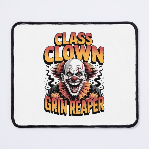 Item preview, Class Clown Grin Reaper – Funny Evil Clown Halloween Back to School designed and sold by MissRasheedHam.