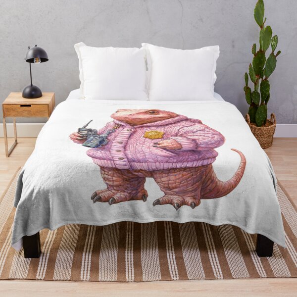 Item preview, Pink Officer Dinosaur with Walkie Talkie designed and sold by Jonaree Art Design.