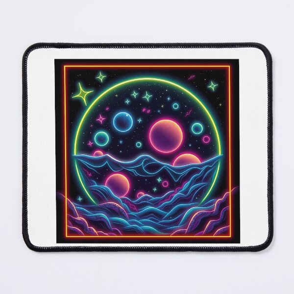 Item preview, Cosmic Ocean with Neon Elements designed and sold by sharon1210.