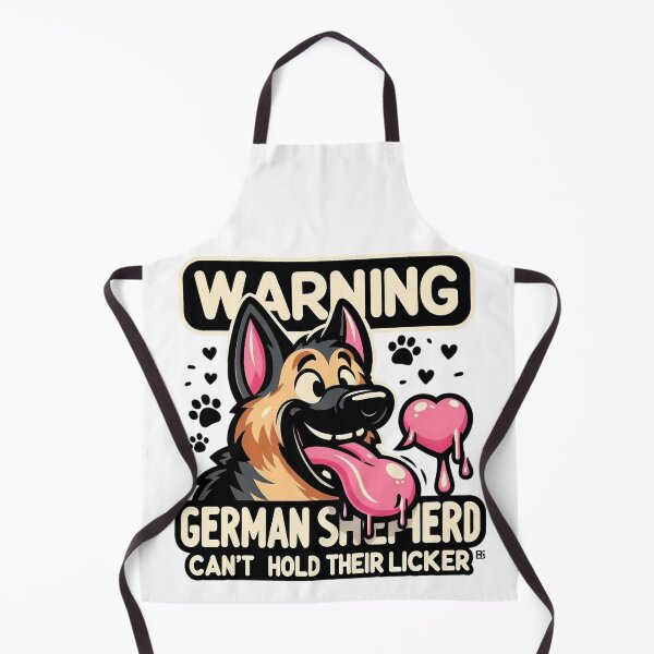 Item preview, Can’t Hold Their Licker – German Shepherd Dog Kisses Warning designed and sold by dogslover22.