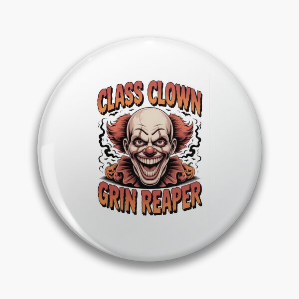 Item preview, Class Clown Grin Reaper – Funny Evil Clown Halloween Back to School designed and sold by MissRasheedHam.
