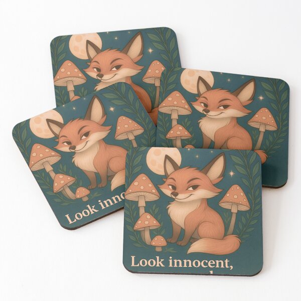 Item preview, "Moonlit Trickster – Fox Under the Stars" designed and sold by JbarChaos.