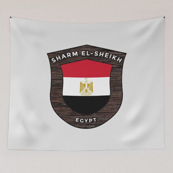 Item preview, Sharm El-Sheikh Egypt Emblem Flag designed and sold by World Designs.