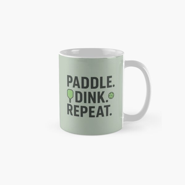 Artikel-Vorschau von Paddeln. Dink. Wiederholen. | Minimalistische Pickleball-Grafik | Sport- und Hobby-Motto, designt und verkauft von KAYJAYSINGH.