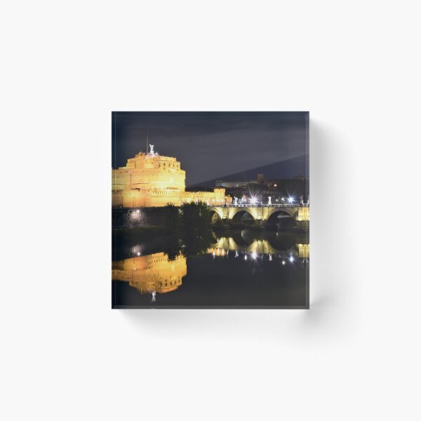 Item preview, Castel Sant’Angelo at Night – Rome Reflections Photography designed and sold by Cole's Design.