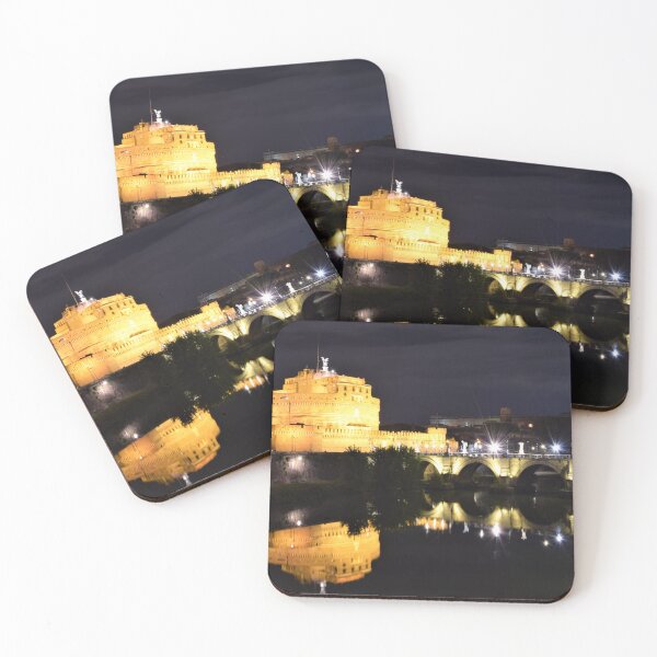 Item preview, Castel Sant’Angelo at Night – Rome Reflections Photography designed and sold by Cole's Design.