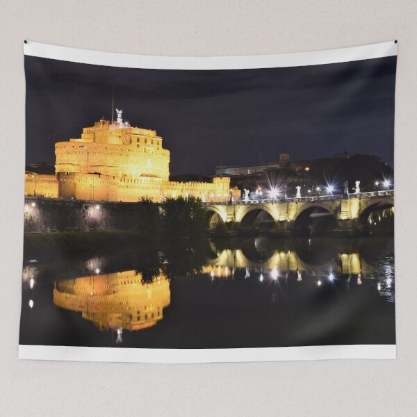 Item preview, Castel Sant’Angelo at Night – Rome Reflections Photography designed and sold by Cole's Design.