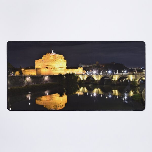 Item preview, Castel Sant’Angelo at Night – Rome Reflections Photography designed and sold by Cole's Design.