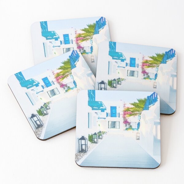 Item preview, Santorini Side street  designed and sold by Lowfidesigns.
