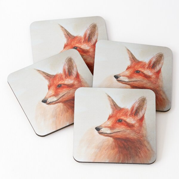 Item preview, watercolor fox designed and sold by HammerPen.