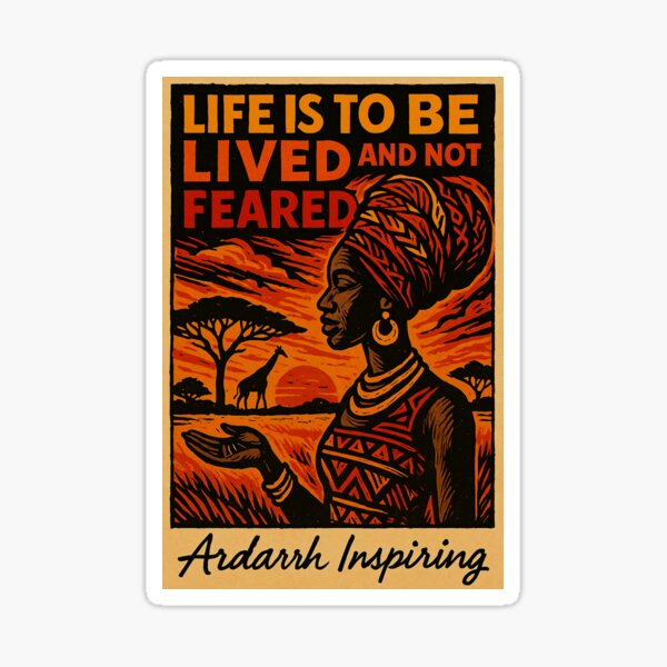 Item preview, An African Woman Portrait-Life is to be Lived and not Feared designed and sold by Adanne Chukwudi.