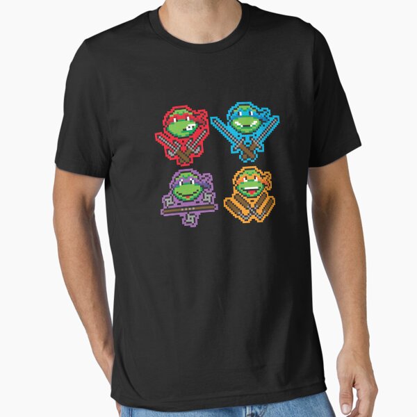 Item preview, Teenage Mutant Ninja Turtles Classic Pixel Ninja Group Shot designed and sold by FifthSun.