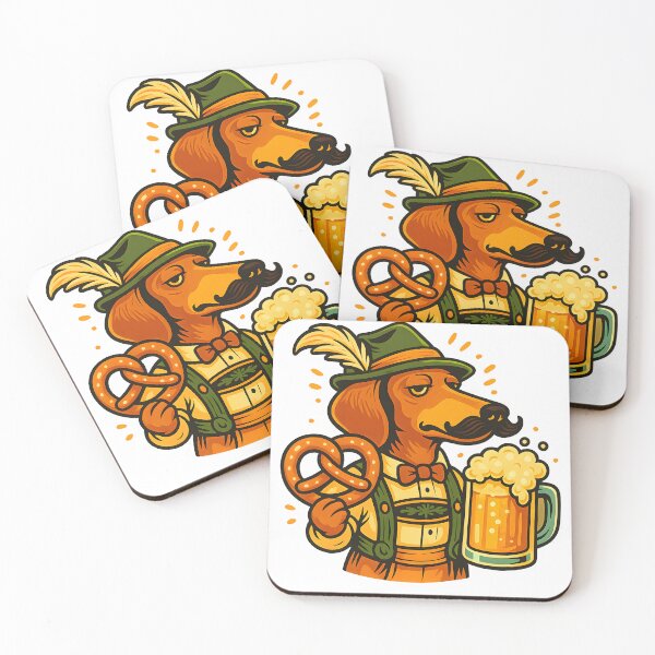 Item preview, Dachshund drinking beer designed and sold by FreddyE.