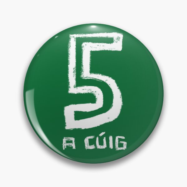 Item preview, Gaelic Number 5, Gaelic Irish Five designed and sold by badlydrawnbabe.