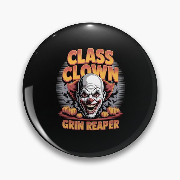 Item preview, Class Clown Grin Reaper – Funny Evil Clown Halloween Back to School designed and sold by MissRasheedHam.