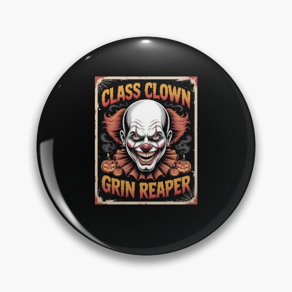 Item preview, Class Clown Grin Reaper – Funny Evil Clown Halloween Back to School designed and sold by MissRasheedHam.