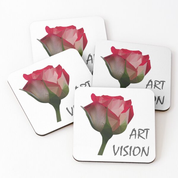 Item preview, Rose in low-poly style designed and sold by SilverOutlining.