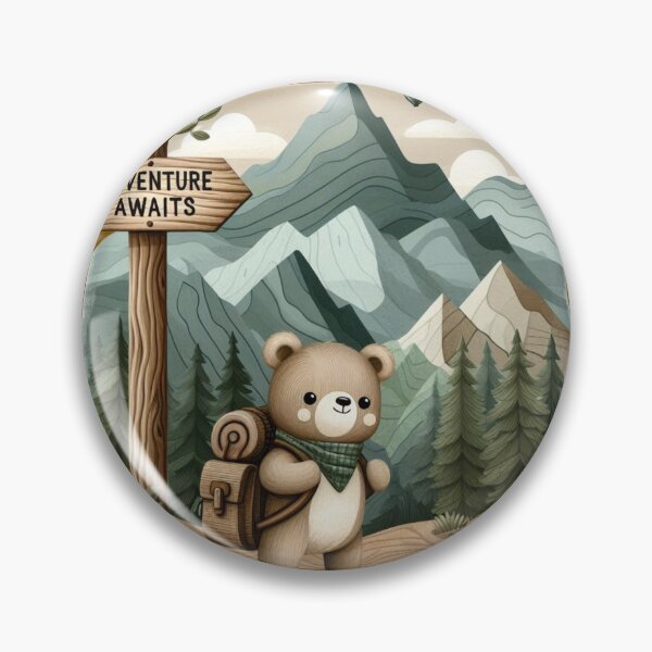 Item preview, Adventure Bear – Traveling Bear with Nature Gear Tee designed and sold by UmcommonGoods.
