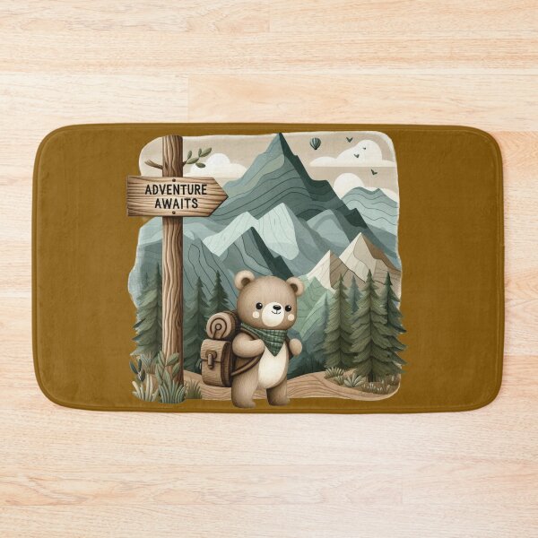 Item preview, Adventure Bear – Traveling Bear with Nature Gear Tee designed and sold by UmcommonGoods.