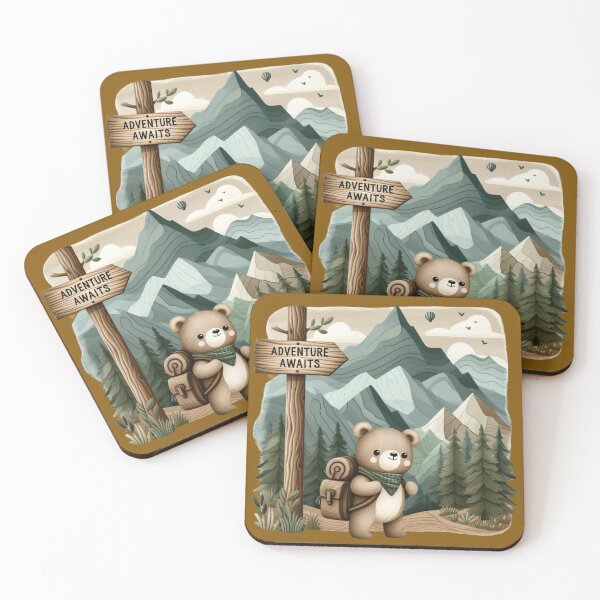 Item preview, Adventure Bear – Traveling Bear with Nature Gear Tee designed and sold by UmcommonGoods.