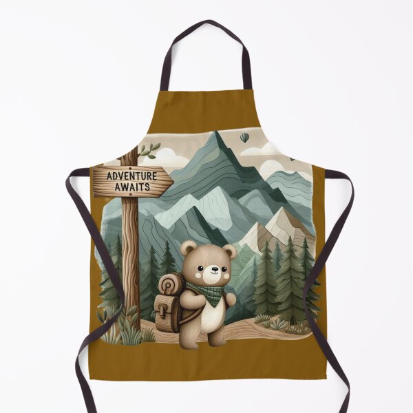 Item preview, Adventure Bear – Traveling Bear with Nature Gear Tee designed and sold by UmcommonGoods.