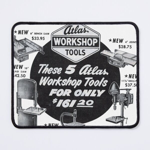 Item preview, 1951 Multi-Tool Workstation Vintage Advert - Retro Workshop Equipment Poster designed and sold by taspaul.
