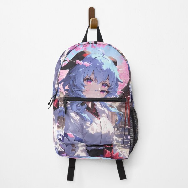 Item preview, Game Ganyu Genshin Impact Anime Blue Hair Kimono Sakura Petals Fantasy designed and sold by earlobejerk.