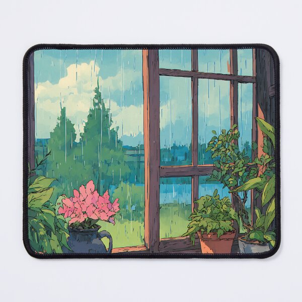 Item preview, Cozy Lofi Rainy Window designed and sold by bapupa.