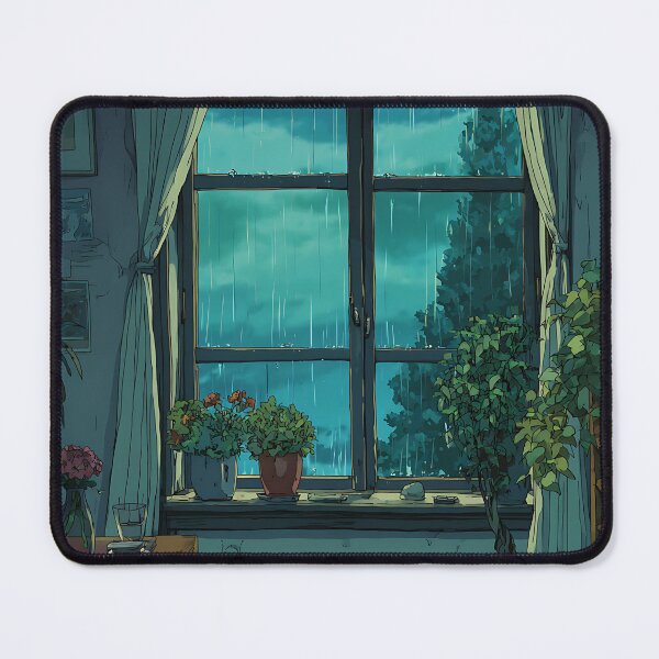 Item preview, Nostalgic Lofi Rainy Window designed and sold by bapupa.
