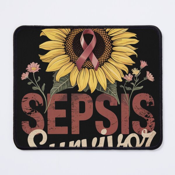 Item preview, Sepsis Awareness Sunflower designed and sold by ConceptualVibes.