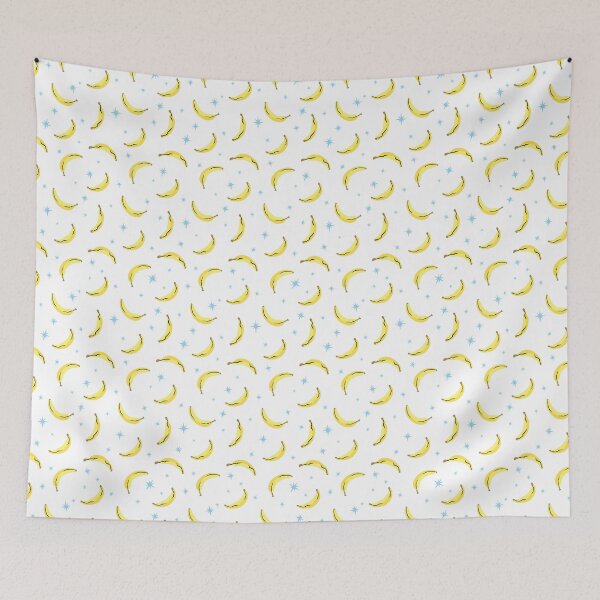Item preview, Bananas Pattern 1 - White designed and sold by Daniel Bevis Design.