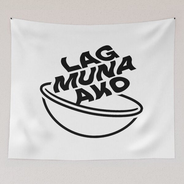 Item preview, Lag Muna Ako Sticker – Filipino Gamer Noodle Bowl Design (White) designed and sold by VinmoVisuals.